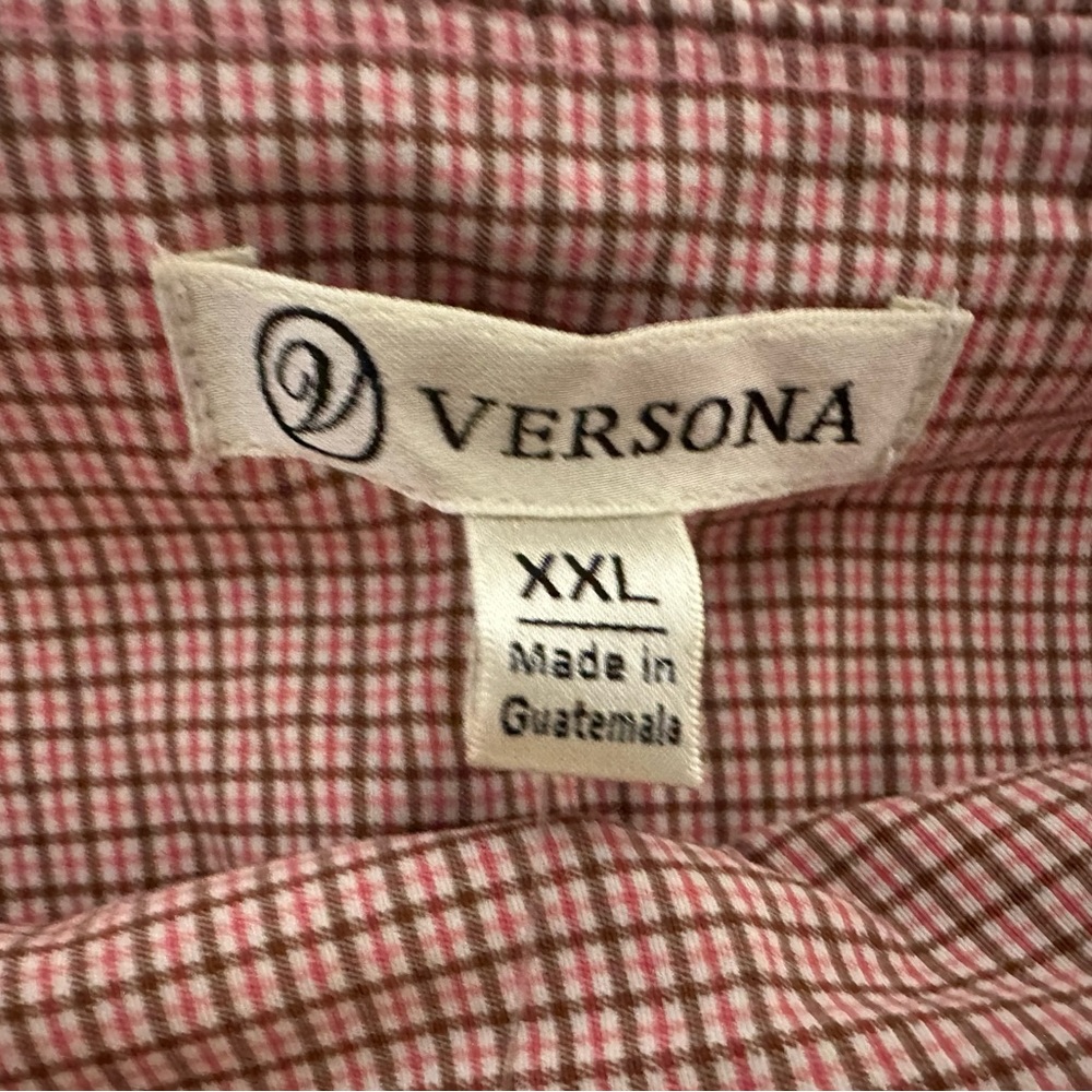 NWT Versona Chasing the Sun Pink Gingham Shorts XXL - Picture 10 of 13